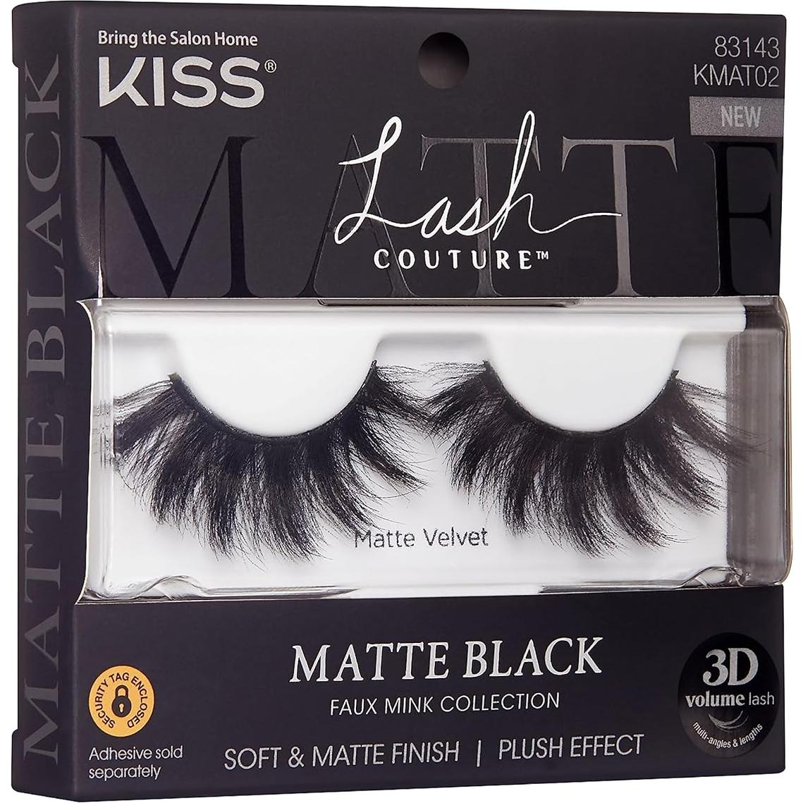 Pestañas Postizas KISS Lash Couture Terciopelo Mate 16mm