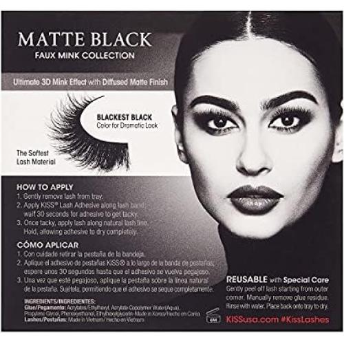 Pestañas Postizas KISS Lash Couture Terciopelo Mate 16mm