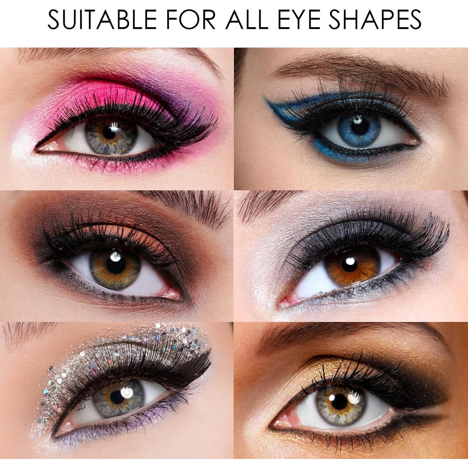 Pestañas Magnéticas Reutilizables Genérico - 4 Pares a Prueba de Agua