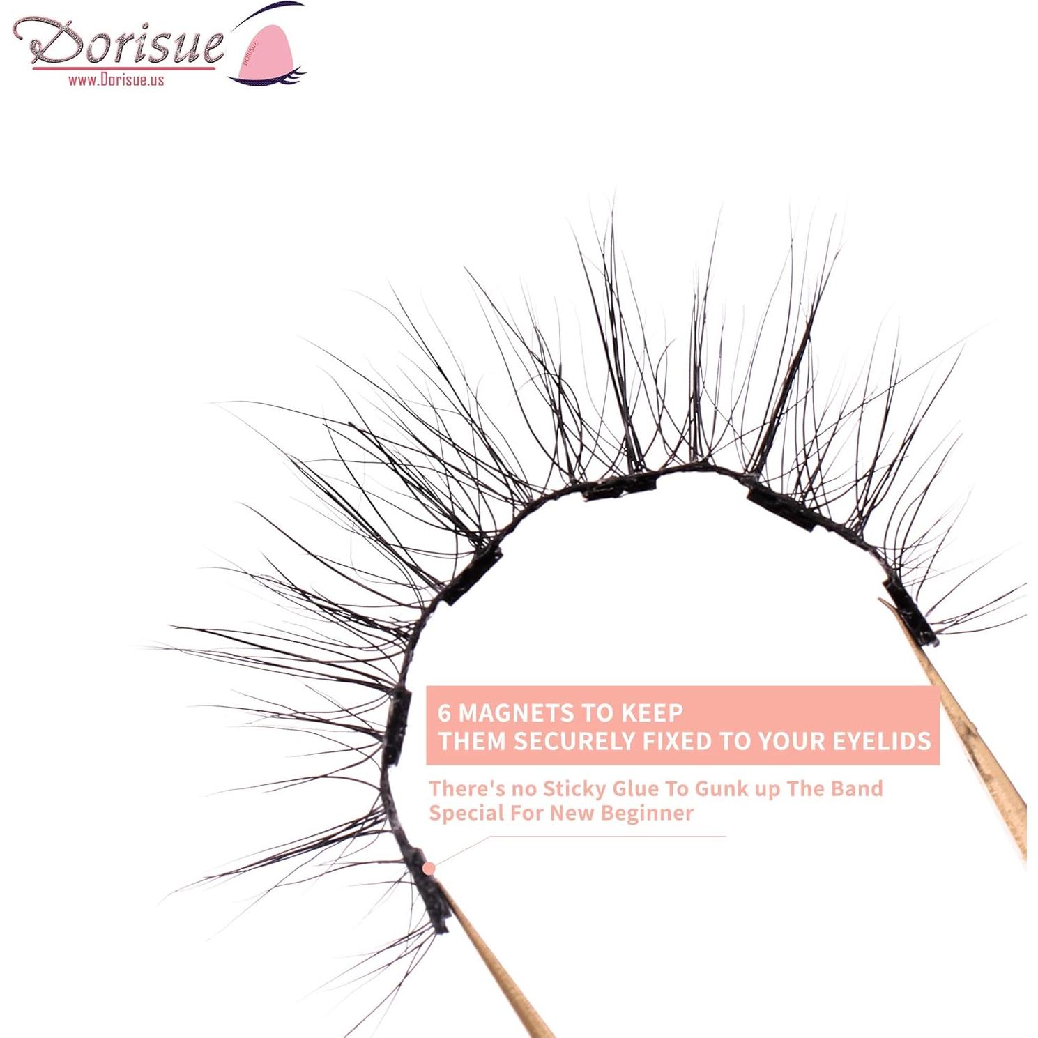 Pestañas Magnéticas Cortas Dorisue - Visón Natural 11mm