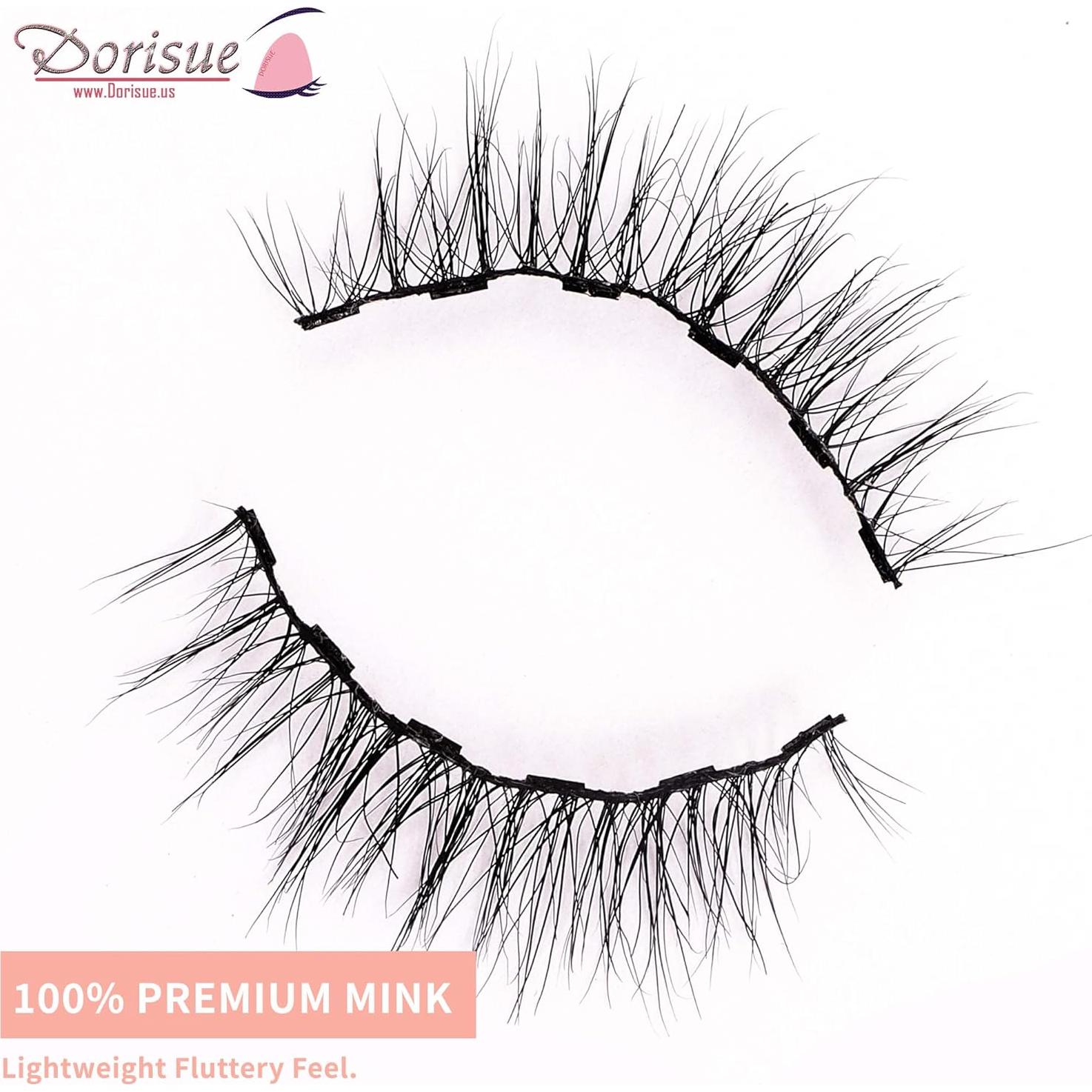 Pestañas Magnéticas Cortas Dorisue - Visón Natural 11mm