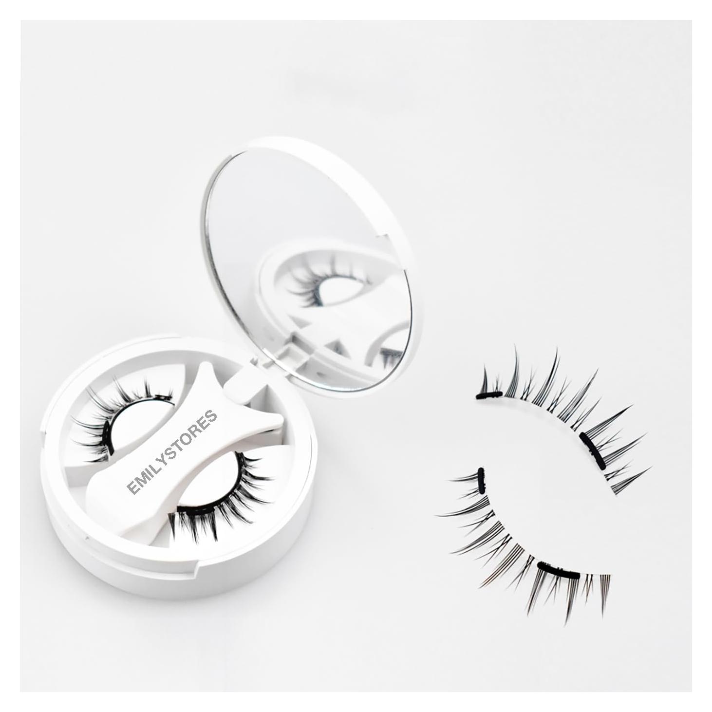 Juego de Pestañas Magnéticas Reutilizables Look Natural 1PC