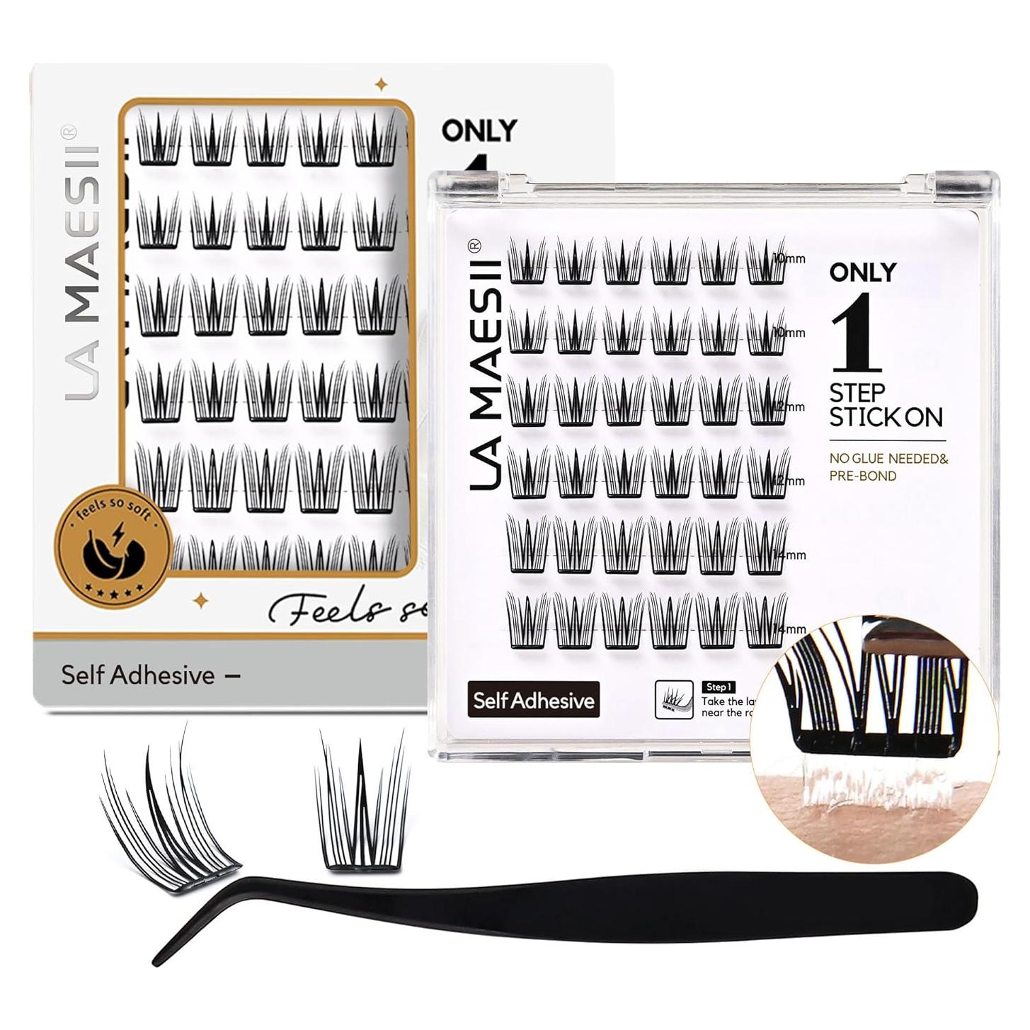 Pestañas Autoadhesivas La Maesii C Curl 10-14mm Reutilizables