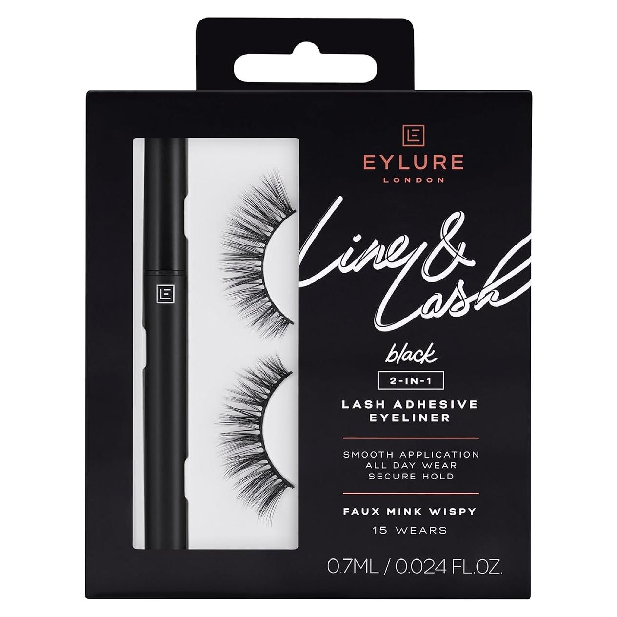 Kit Pestañas Postizas Eylure con Delineador Adhesivo 2 en 1