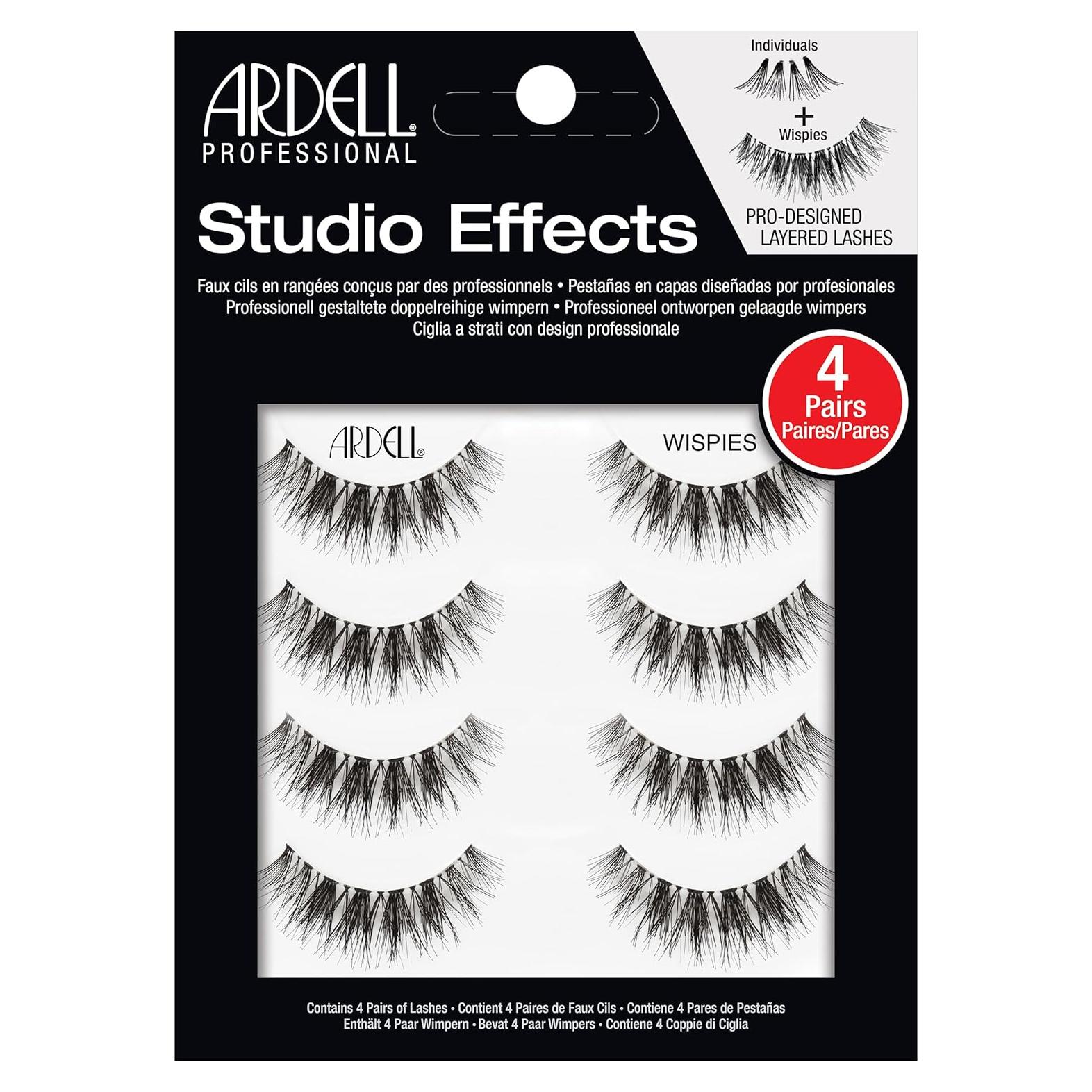 Pestañas Ardell Studio Effects Wispies 4 Pares - Volumen y Longitud