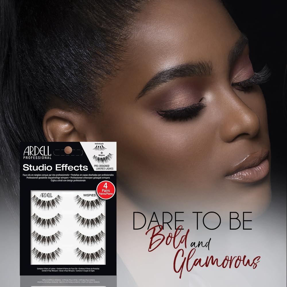 Pestañas Ardell Studio Effects Wispies 4 Pares - Volumen y Longitud