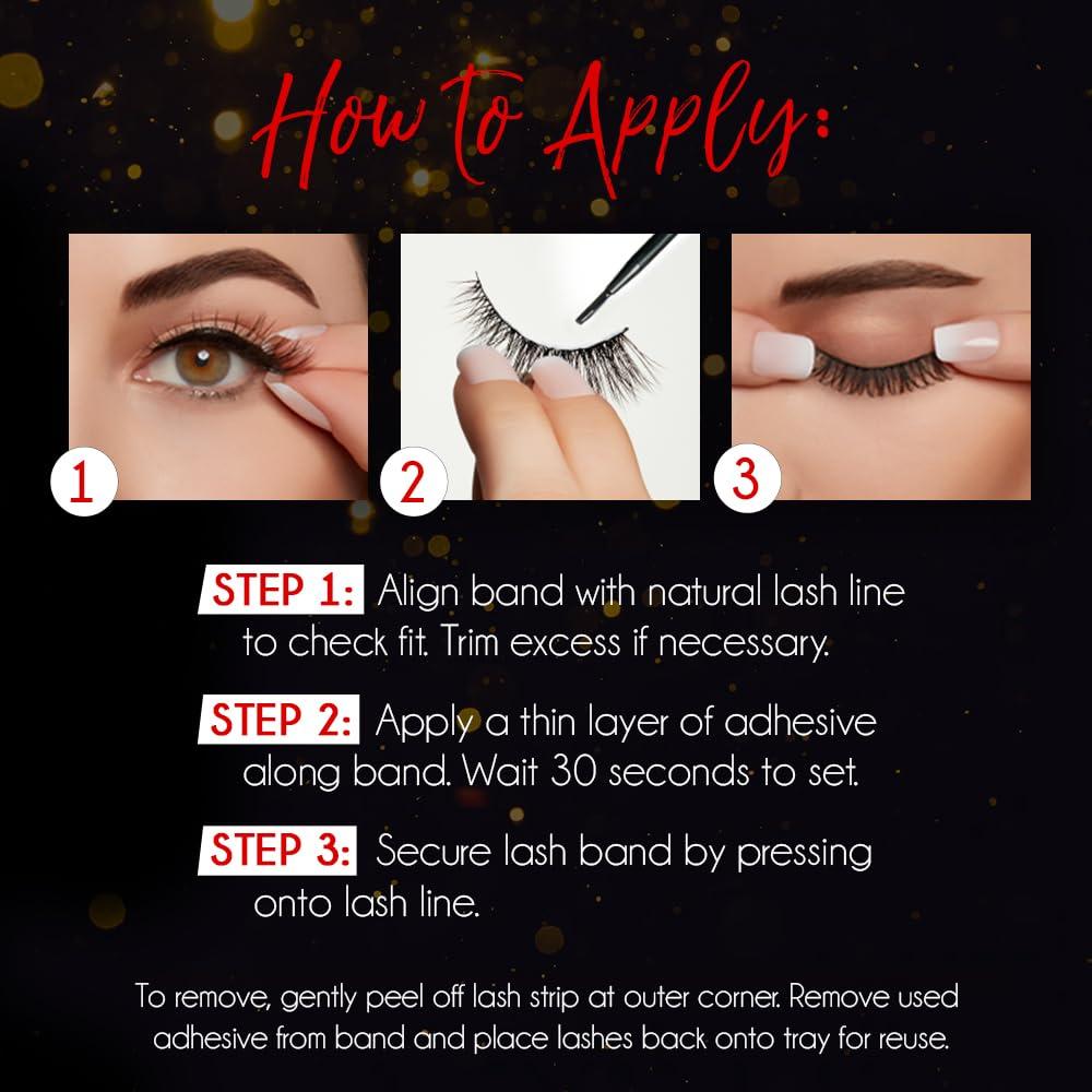 Pestañas Ardell Studio Effects Wispies 4 Pares - Volumen y Longitud