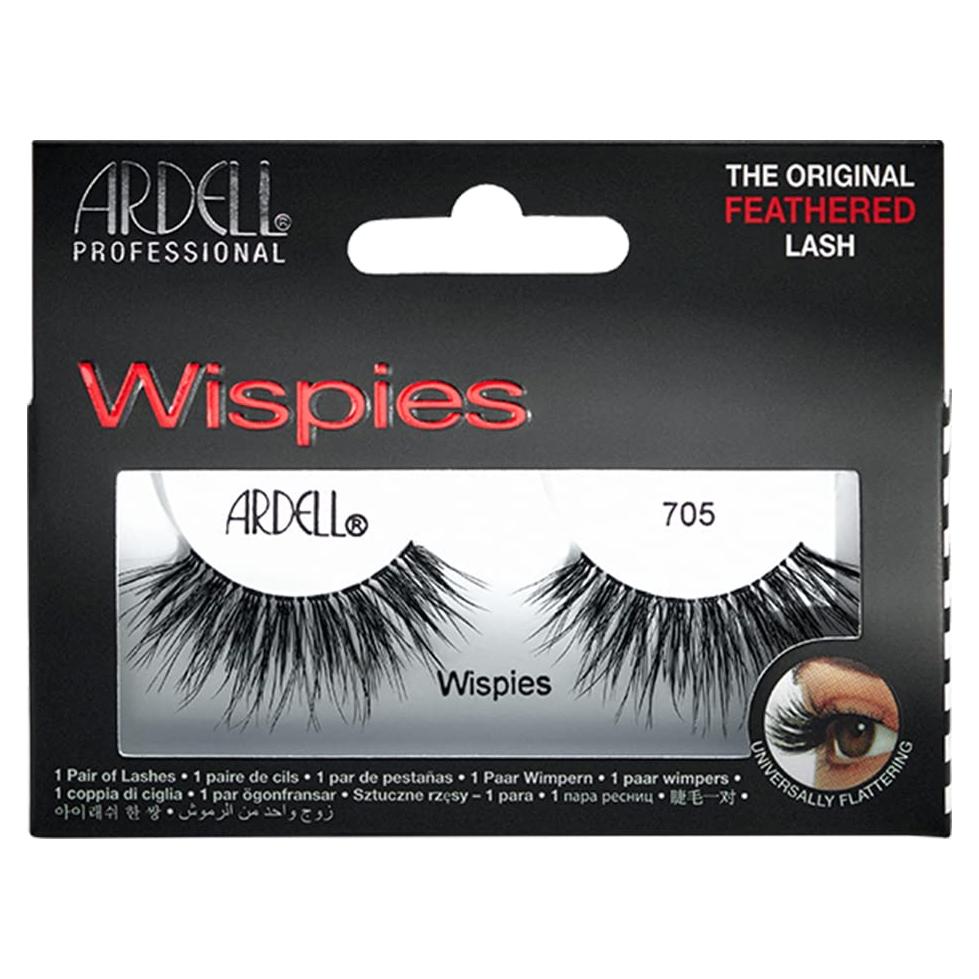 Pestañas Postizas Ardell Wispies 705 - Largas y Naturales, 1 Par