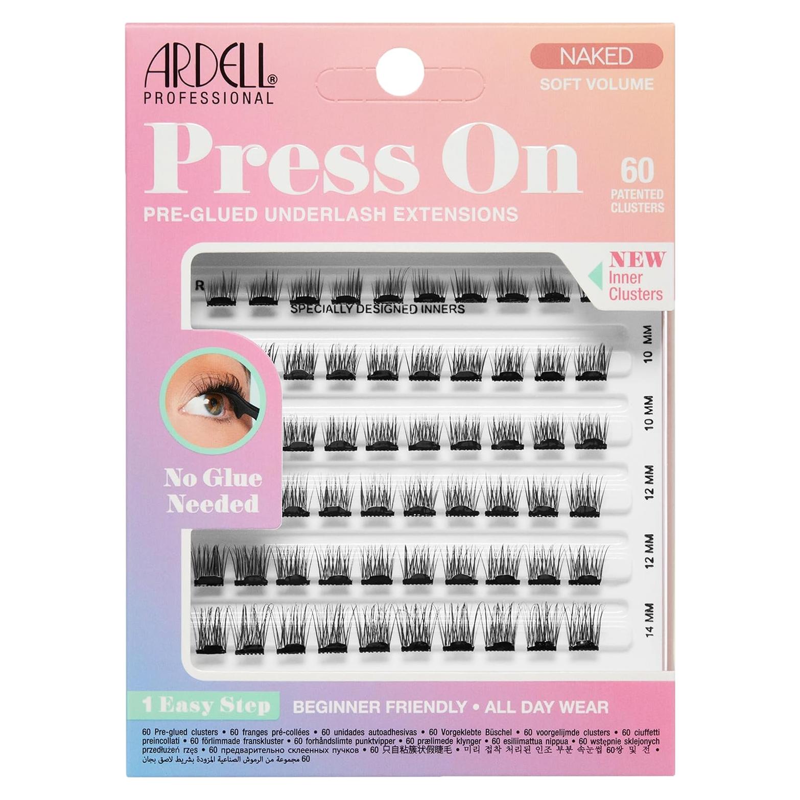 Extensiones de Pestañas Ardell Press On 60 Clústeres Volumen Suave