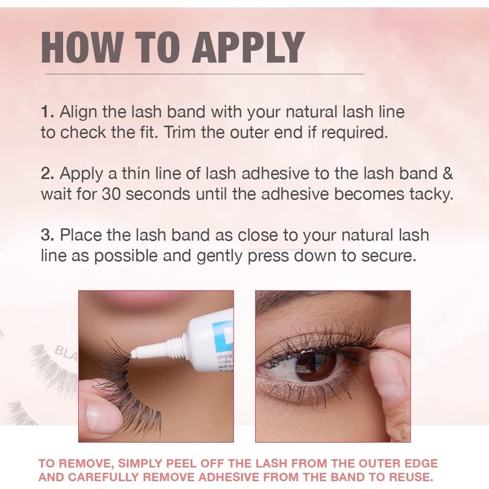 Pestañas Postizas Ardell Wispies Negras - 10 Pares Reutilizables