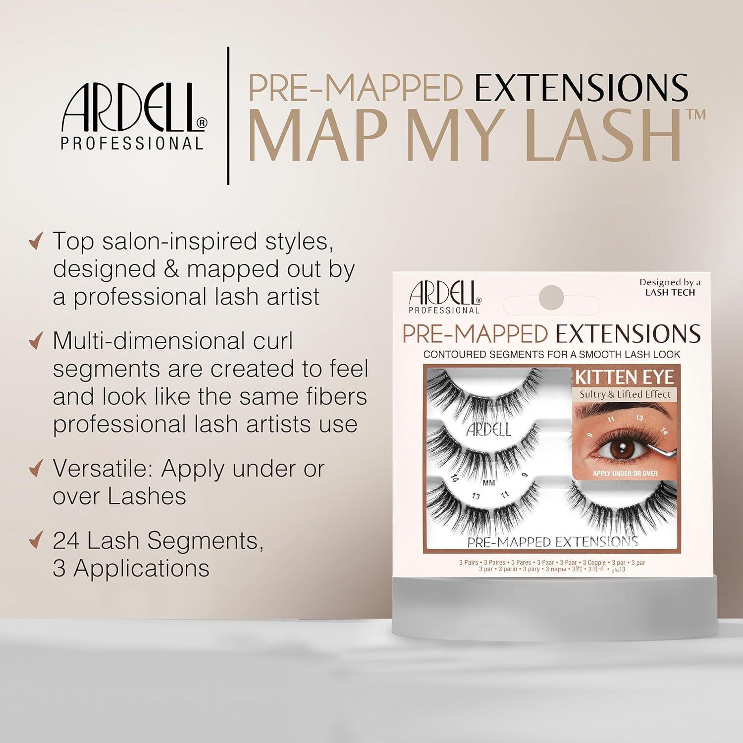 Extensiones de Pestañas Ardell Ojo Gatito - Paquete de 3