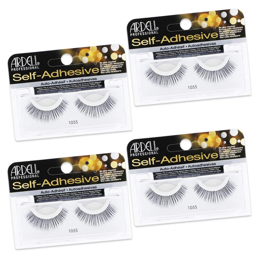 Pestañas Postizas Ardell 105S Autoadhesivas Reutilizables 4 Pares