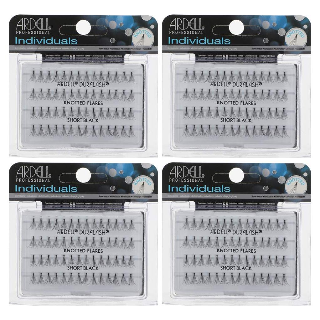 Pestañas Postizas Ardell Cortas Negras - Kit DIY 4 Grupos