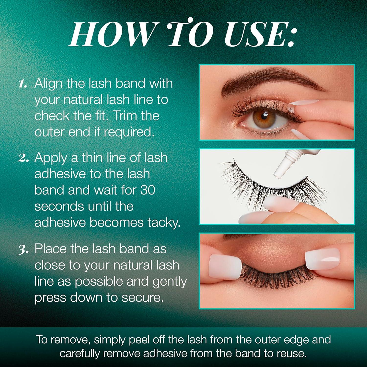 Pestañas Postizas Ardell Natural Babies Negro - Ligeras y Reutilizables