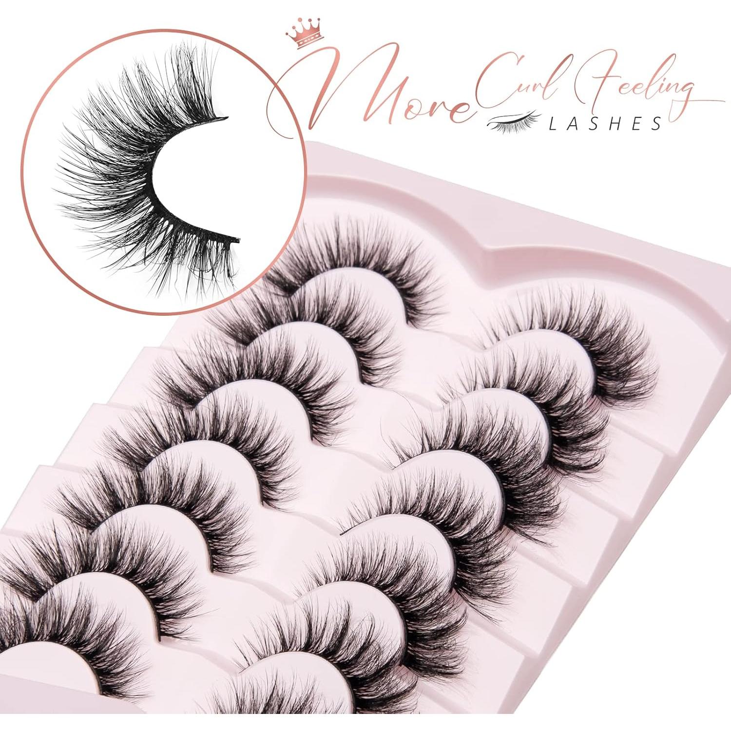 Pestañas Postizas Onlyall A04 Visón Sintético 16MM Naturales