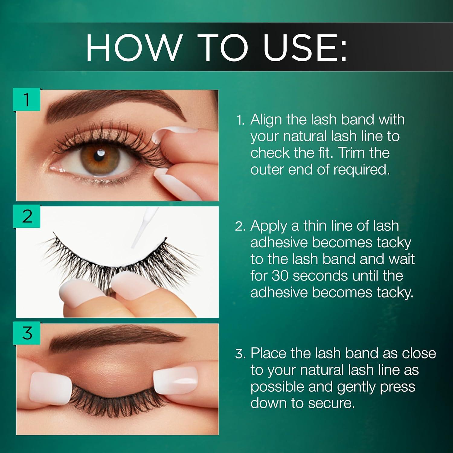 Pestañas Postizas Ardell Natural 110 Negro - 5 Pares