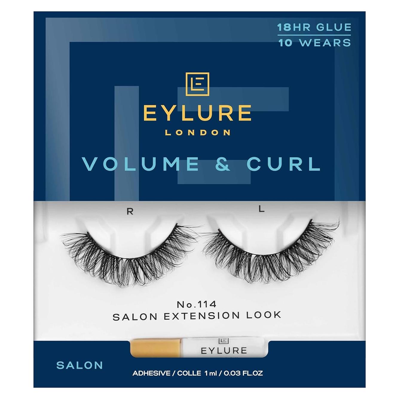 Pestañas Postizas Eylure No. 114, Rizo Extremo, Reutilizables