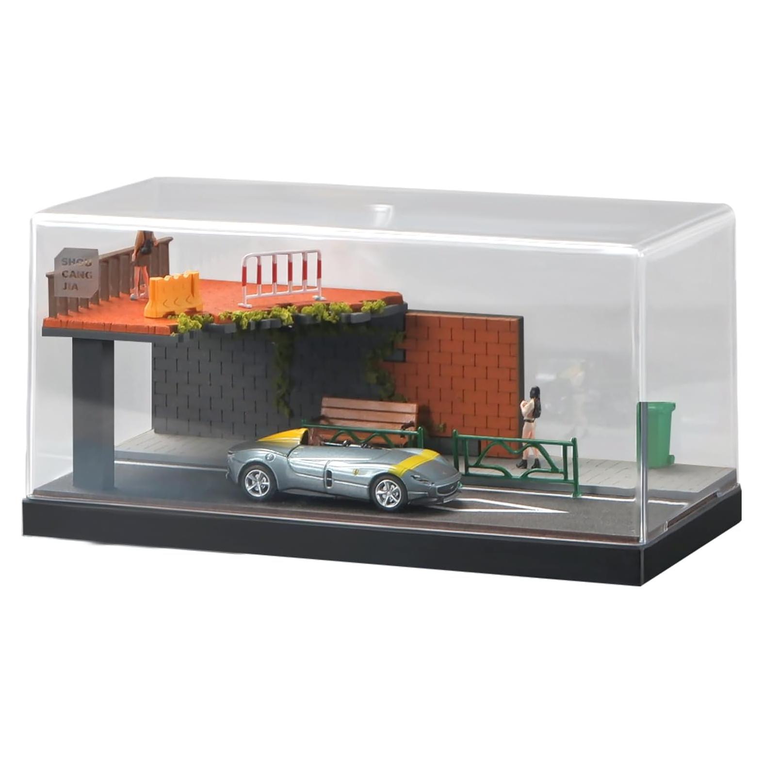 Diorama Miniatura Puente Roto para Coches 1:64 Kivcmds