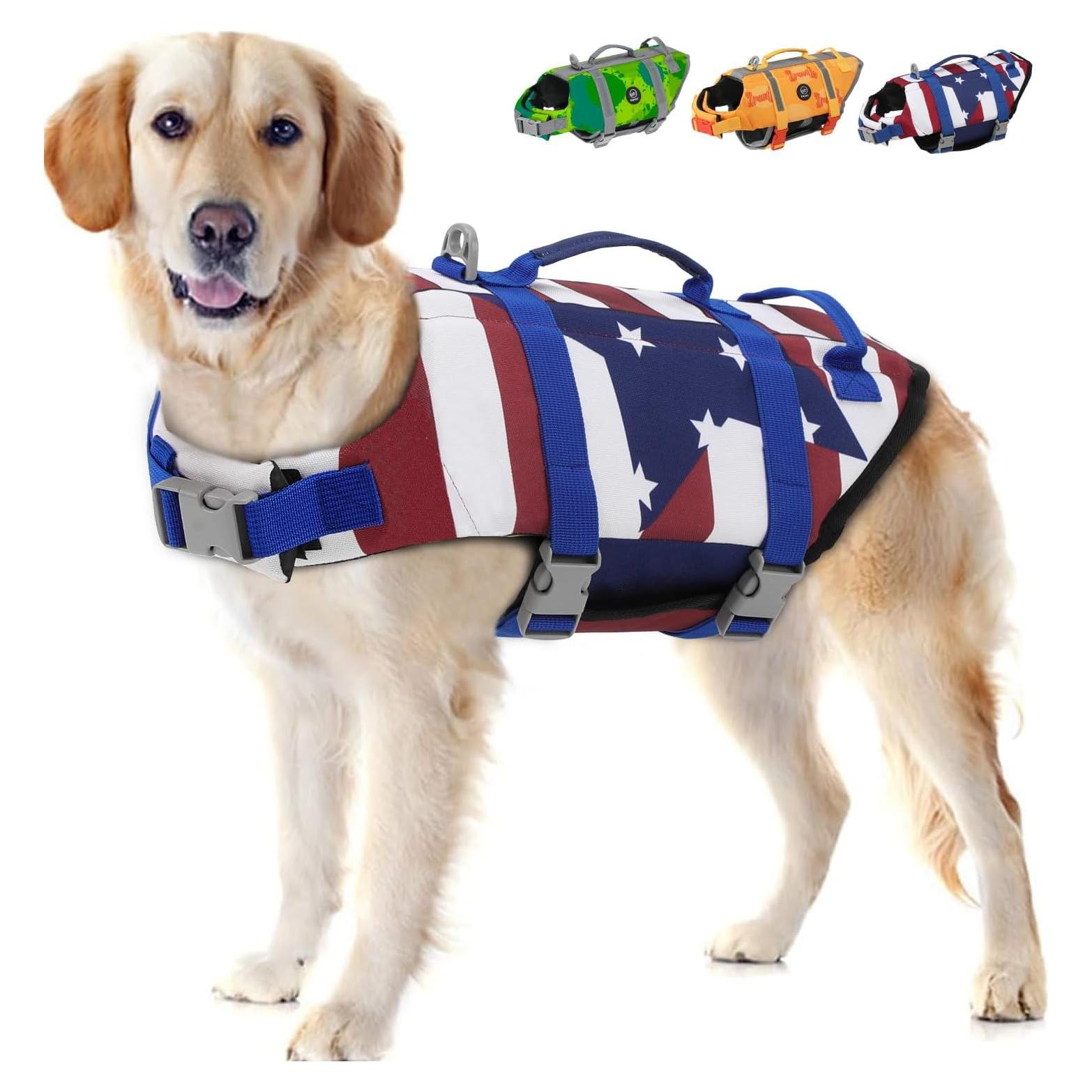 Chaleco de Flotación para Perros EMUST XS FlagStar Ajustable