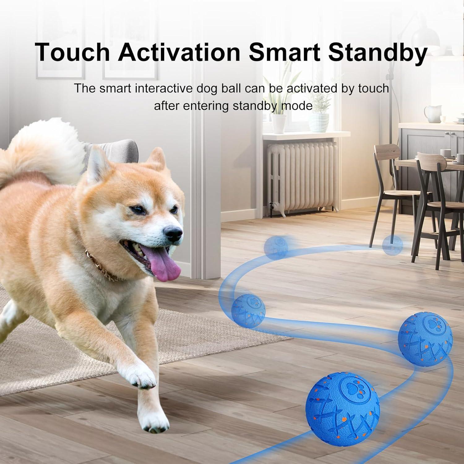 Pelota Interactiva para Perros XINGZUAN, 8 cm, Resistente y Automática