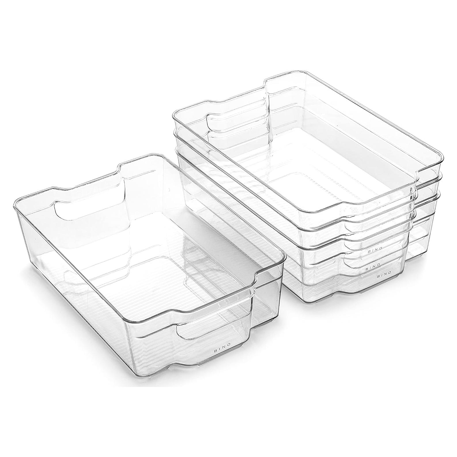 Contenedores de Almacenamiento Apilables BINO 4 Piezas 31.75x20.96 cm