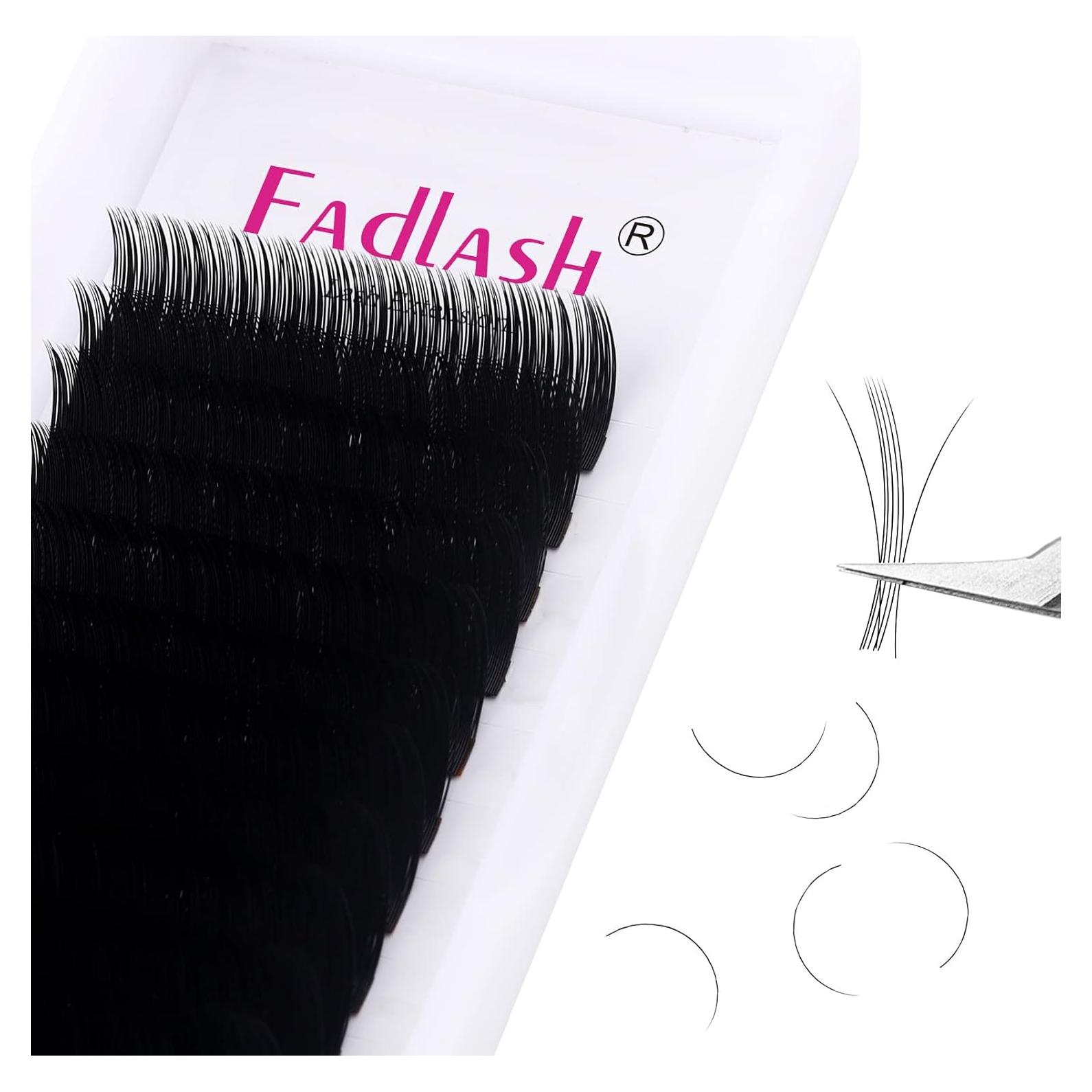 Extensiones de Pestañas FADLASH 0.05 B Curl 8-14mm Seda Premium
