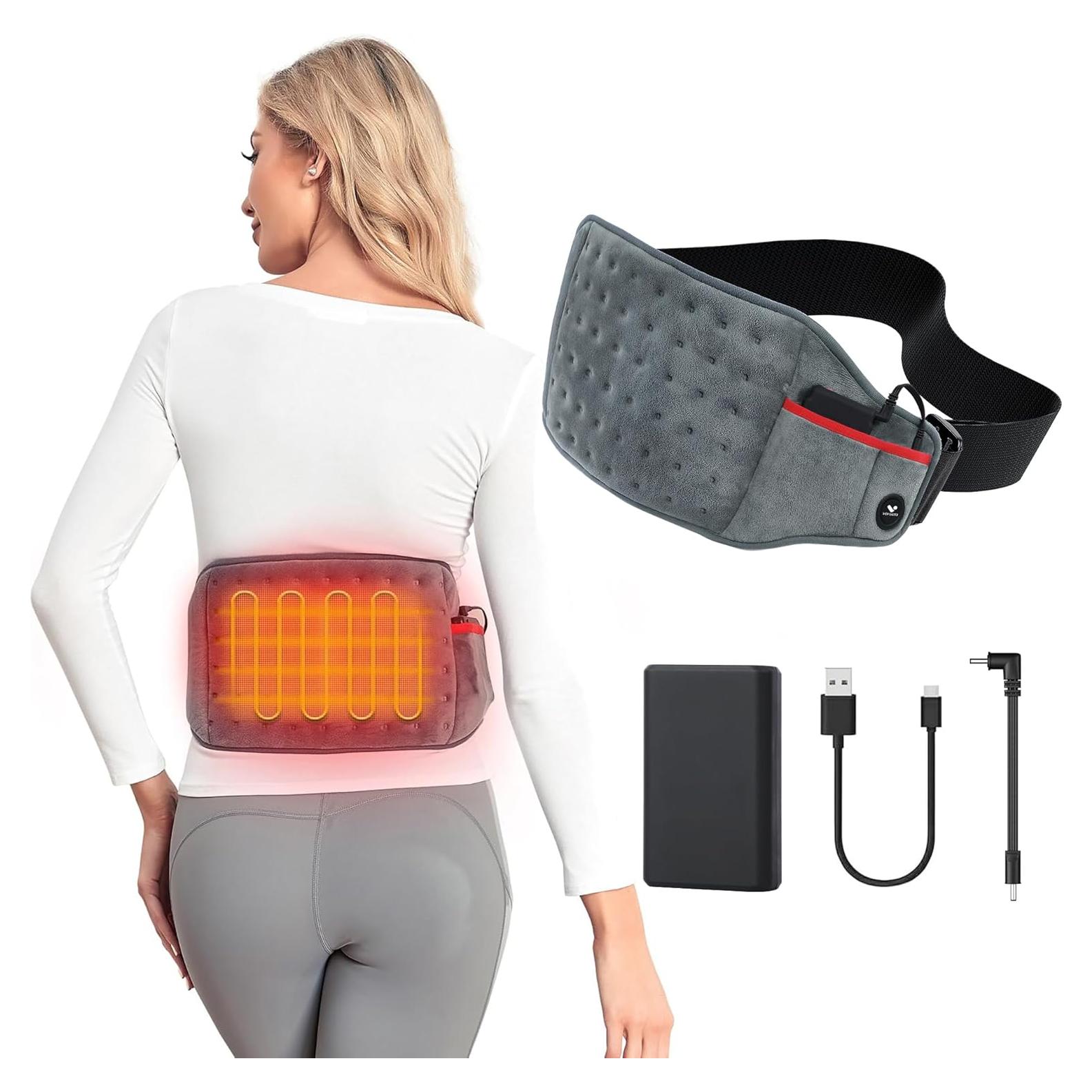 Almohadilla Térmica Inalámbrica Vofuoti 20x56cm 3 Niveles Calor
