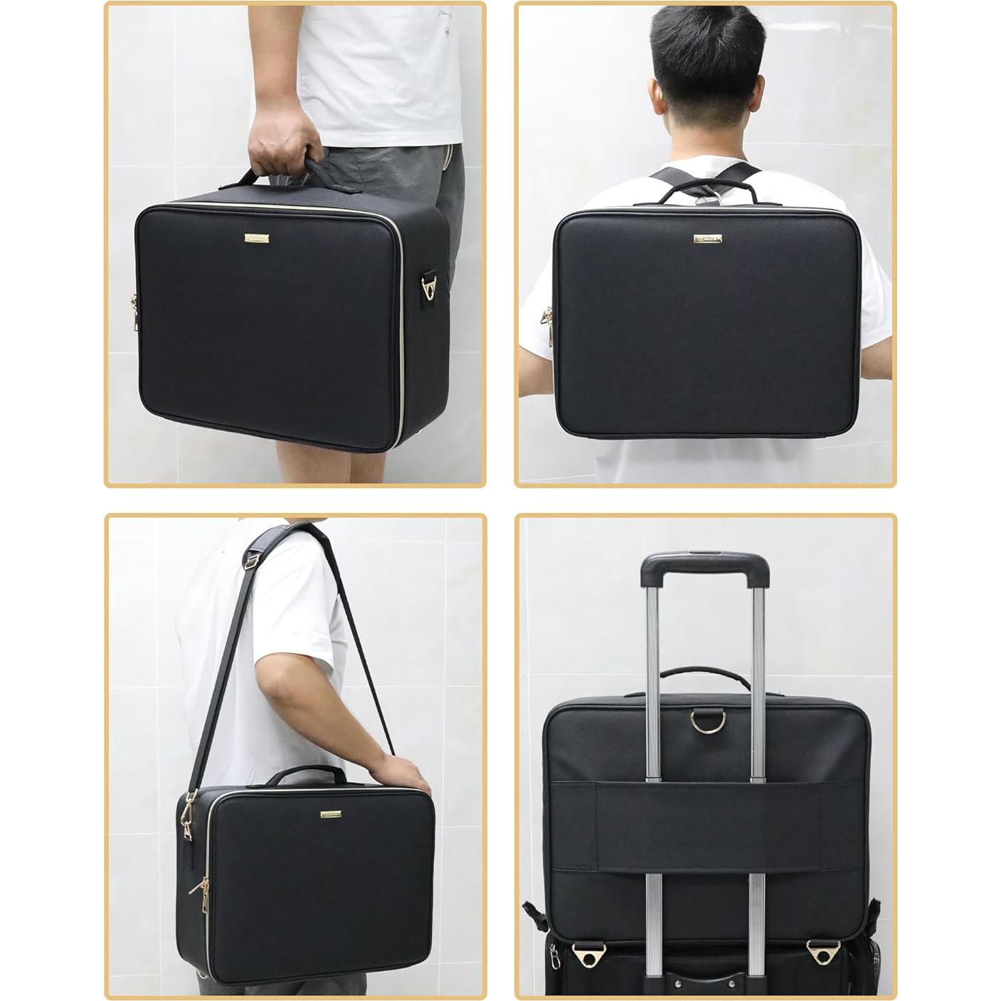 Bolsa de Maquillaje Extra Grande Relavel 43.5x32.8cm Negra