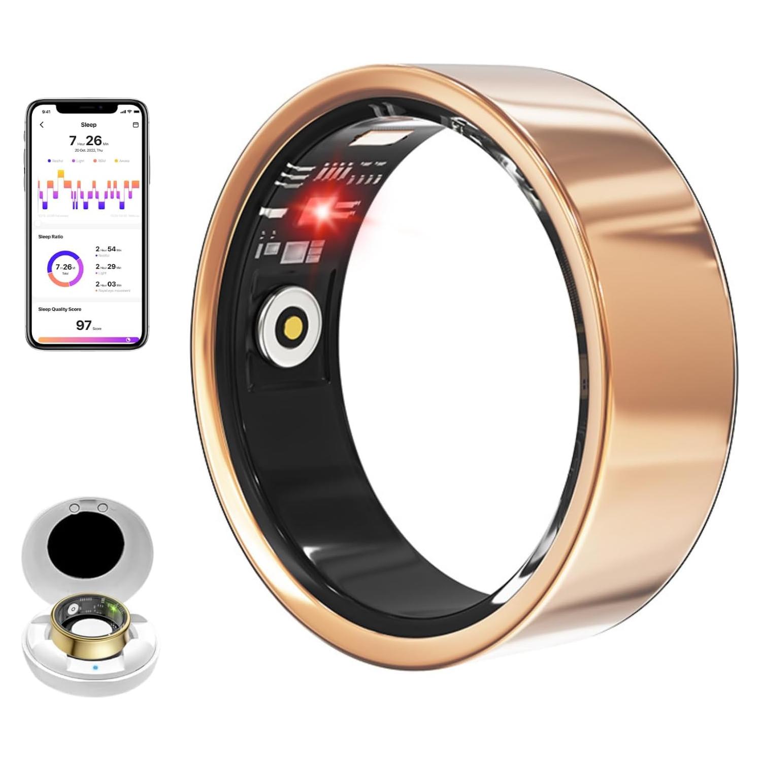 Anillo Inteligente Kalaxy47 SR-2025 Oro 5 Días Batería IP68