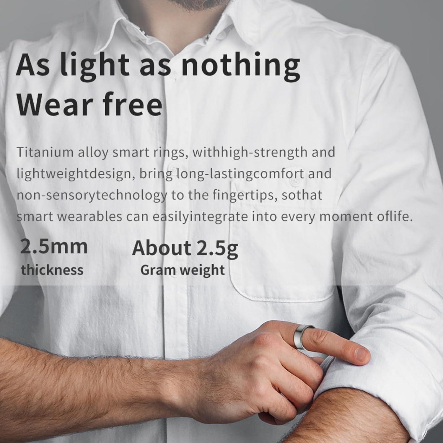 Anillo Inteligente Kalaxy47 SR-2025 Oro 5 Días Batería IP68