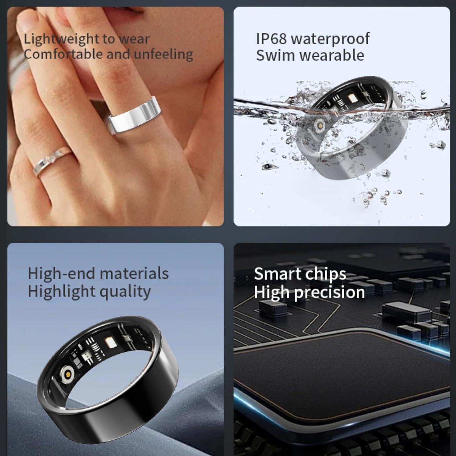 Anillo Inteligente Kalaxy47 SR-2025 Oro 5 Días Batería IP68