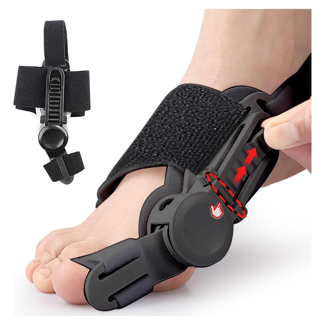 Corrector de Juanetes Fittakan Negro - Alivio Hallux Valgus