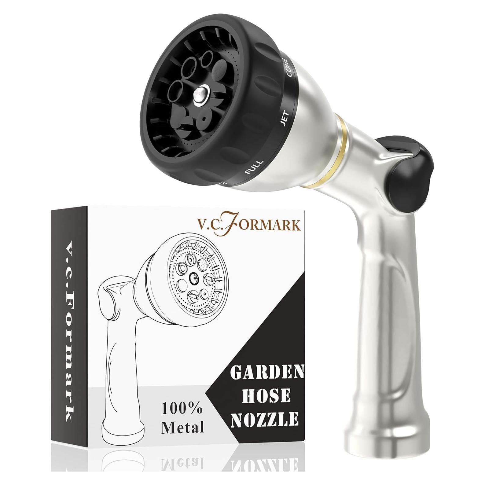 Boquilla de Manguera de Jardín V.C.Formark Metal 8 Patrones