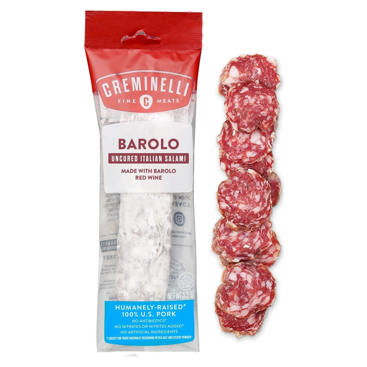 Salame Barolo Creminelli 155.9 g - Embutido Gourmet