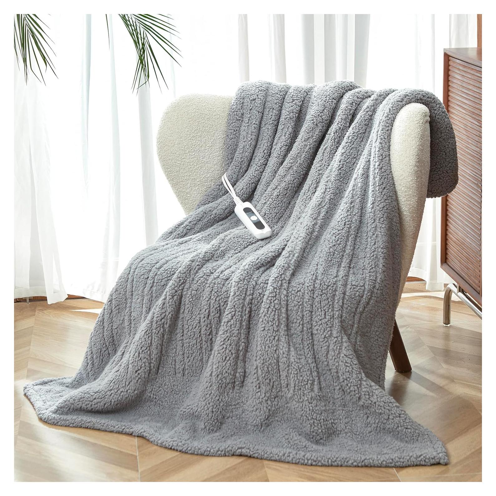 Manta Térmica Eléctrica SNUGSUN 50x60 cm Gris Ártico