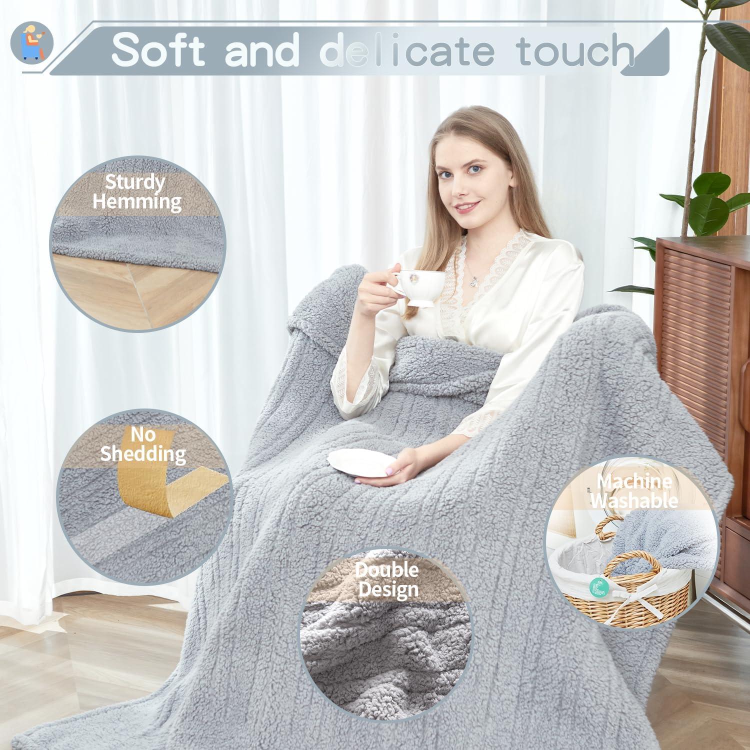 Manta Térmica Eléctrica SNUGSUN 50x60 cm Gris Ártico