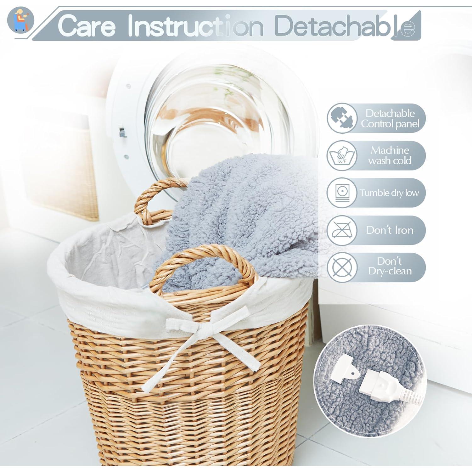 Manta Térmica Eléctrica SNUGSUN 50x60 cm Gris Ártico