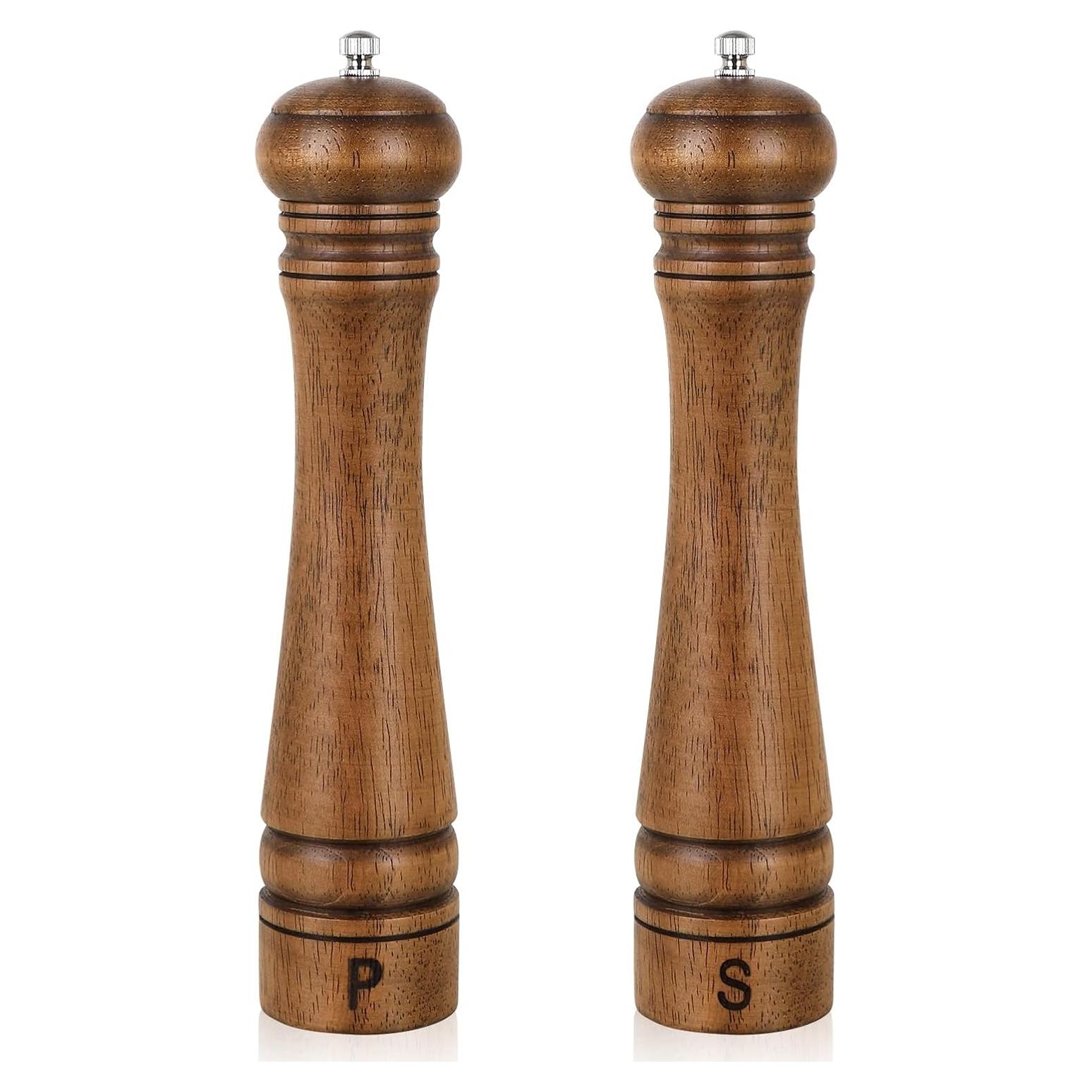 Conjunto de 2 Molinillos de Sal y Pimienta XWXO 25 cm Madera