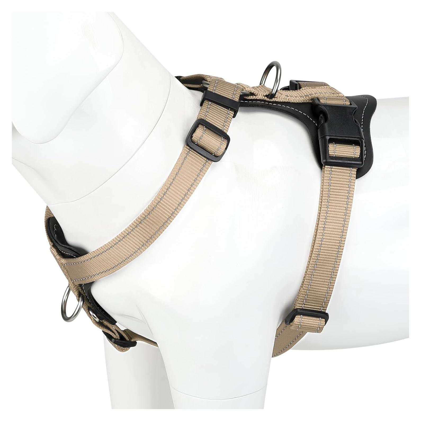 Arnés Ajustable para Perros Plutus Pet Sin Tirones Beige S