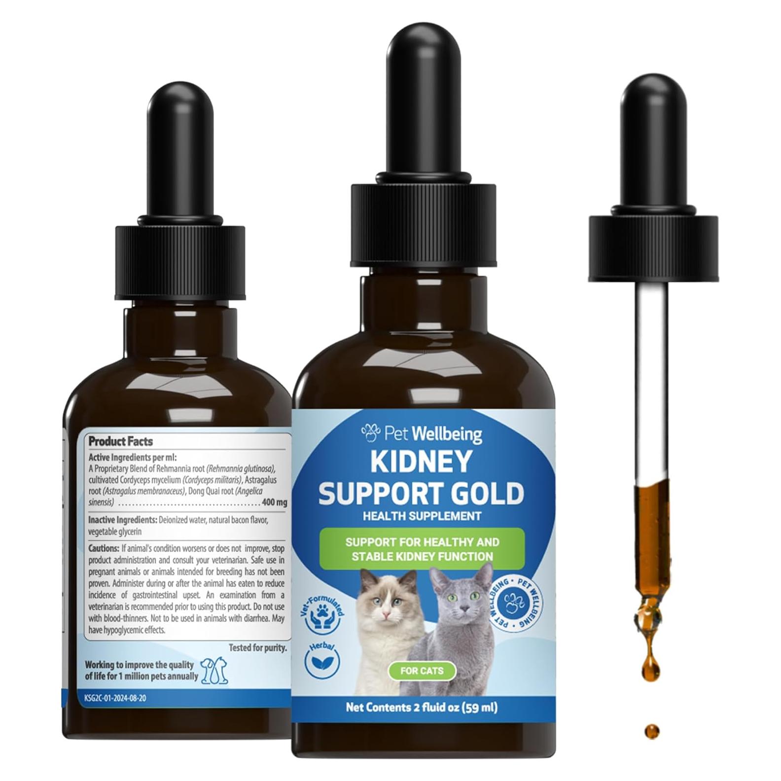 Suplemento Herbal para Gatos Pet Wellbeing 59 ml - Apoyo Renal