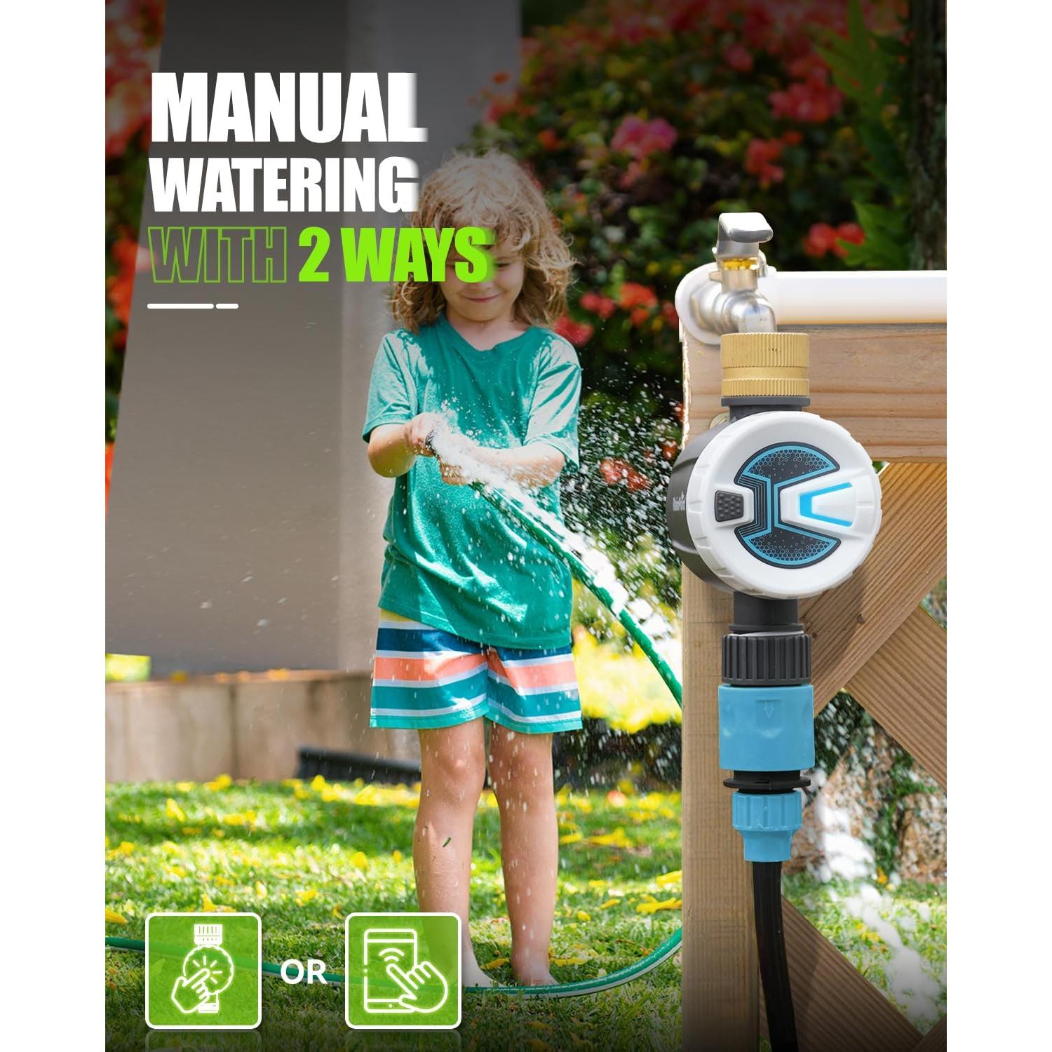 Temporizador de Manguera RAINPOINT Bluetooth con Bronce