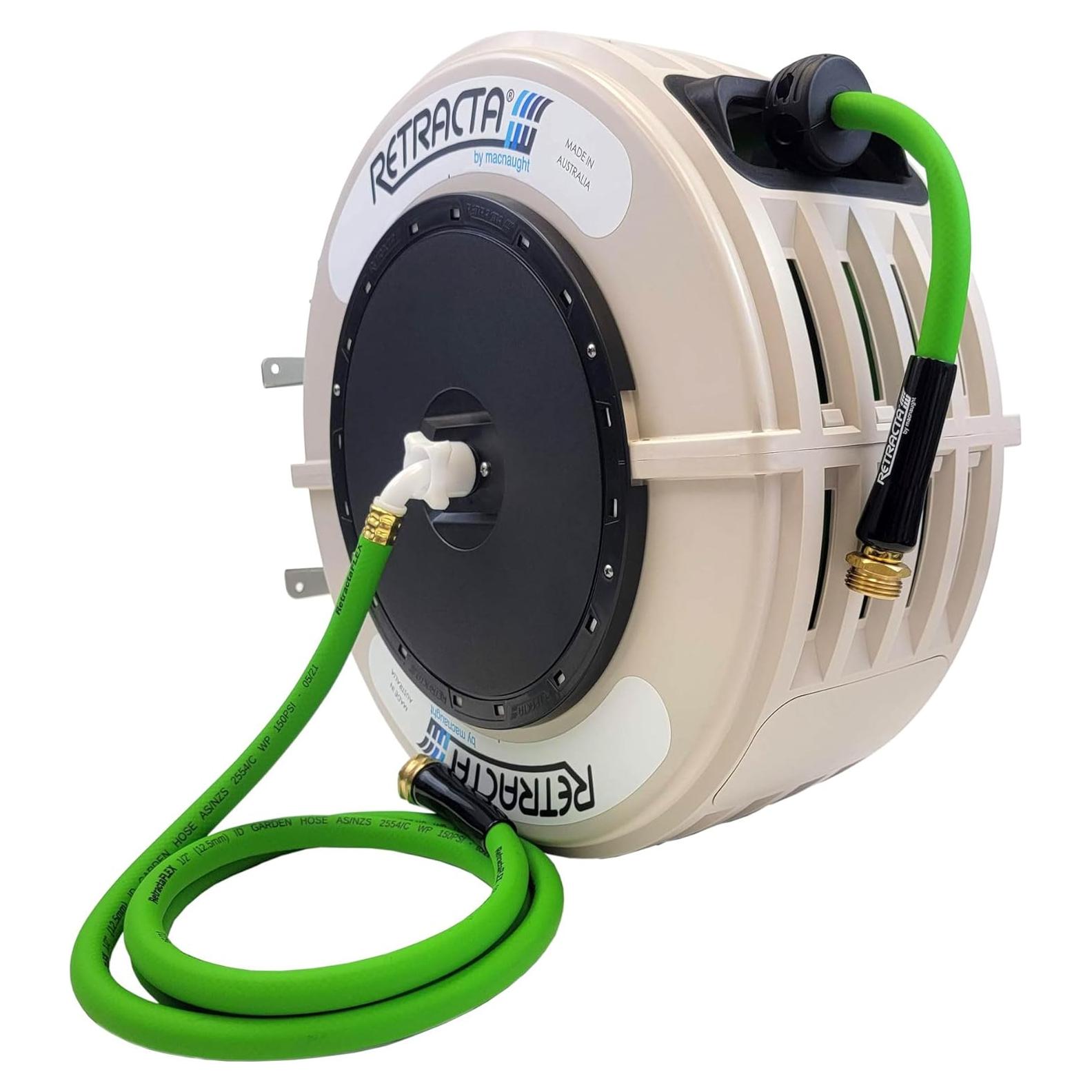 Carrete de Manguera Retráctil Macnaught 18.3m Beige