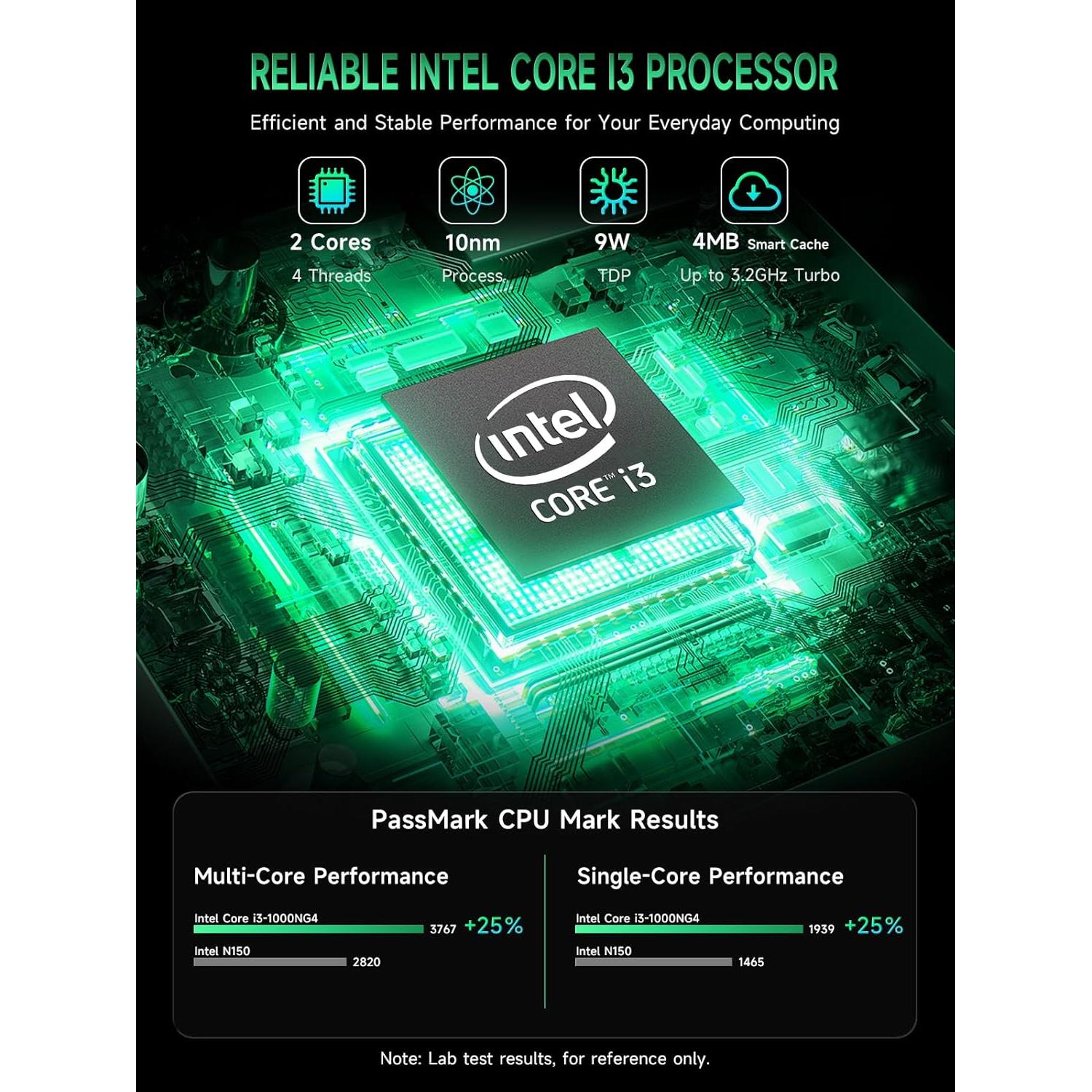 Mini PC Bmax B6 Plus Intel i3-1000NG4 12GB RAM 512GB SSD