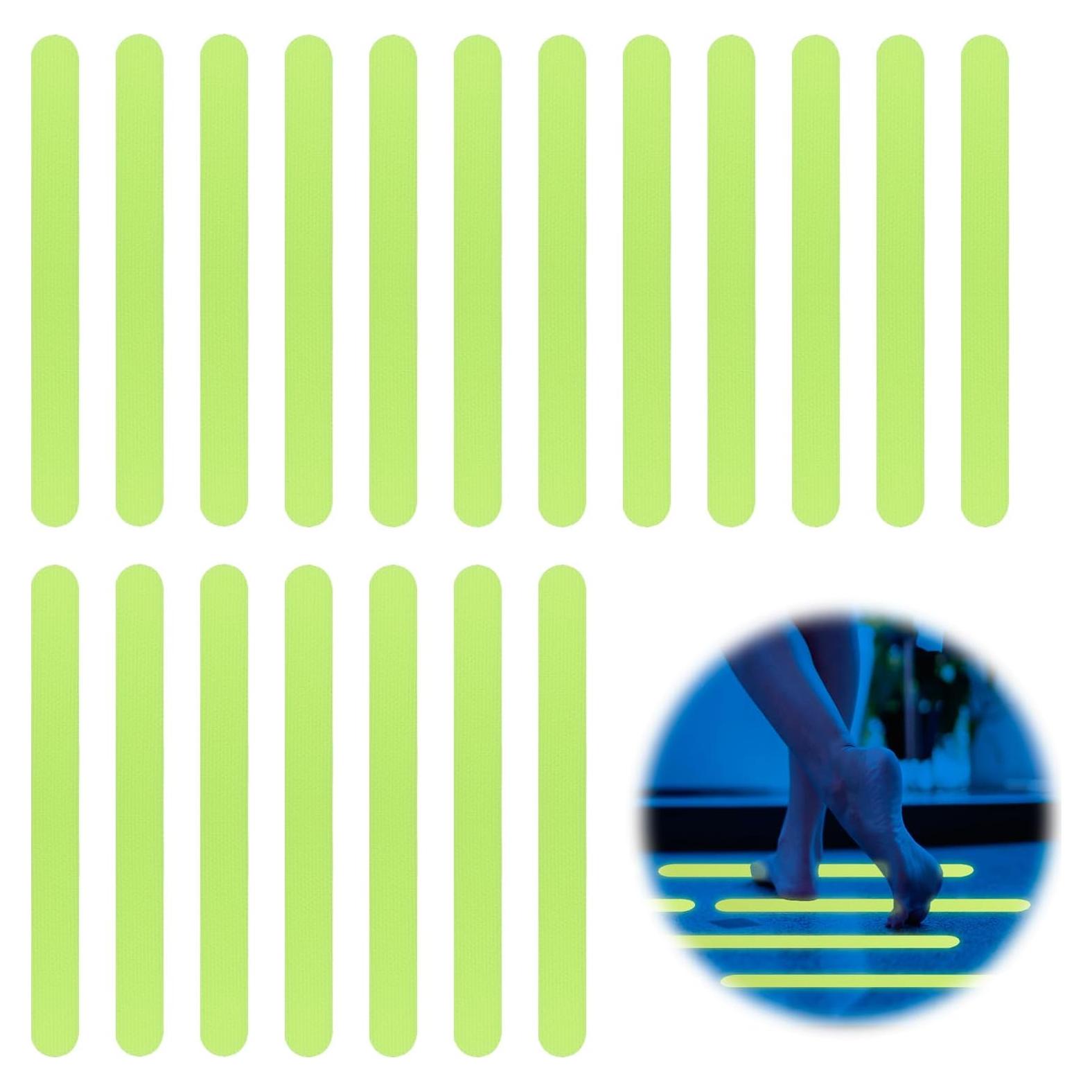 Calcomanías Antideslizantes Luminiscentes PEVA 24 Pcs