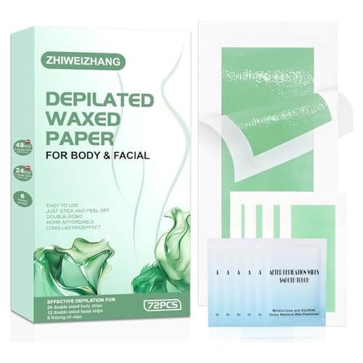 Kit de Depilación con Cera ZHIWEIZHANG 72 Piezas Sin Calor