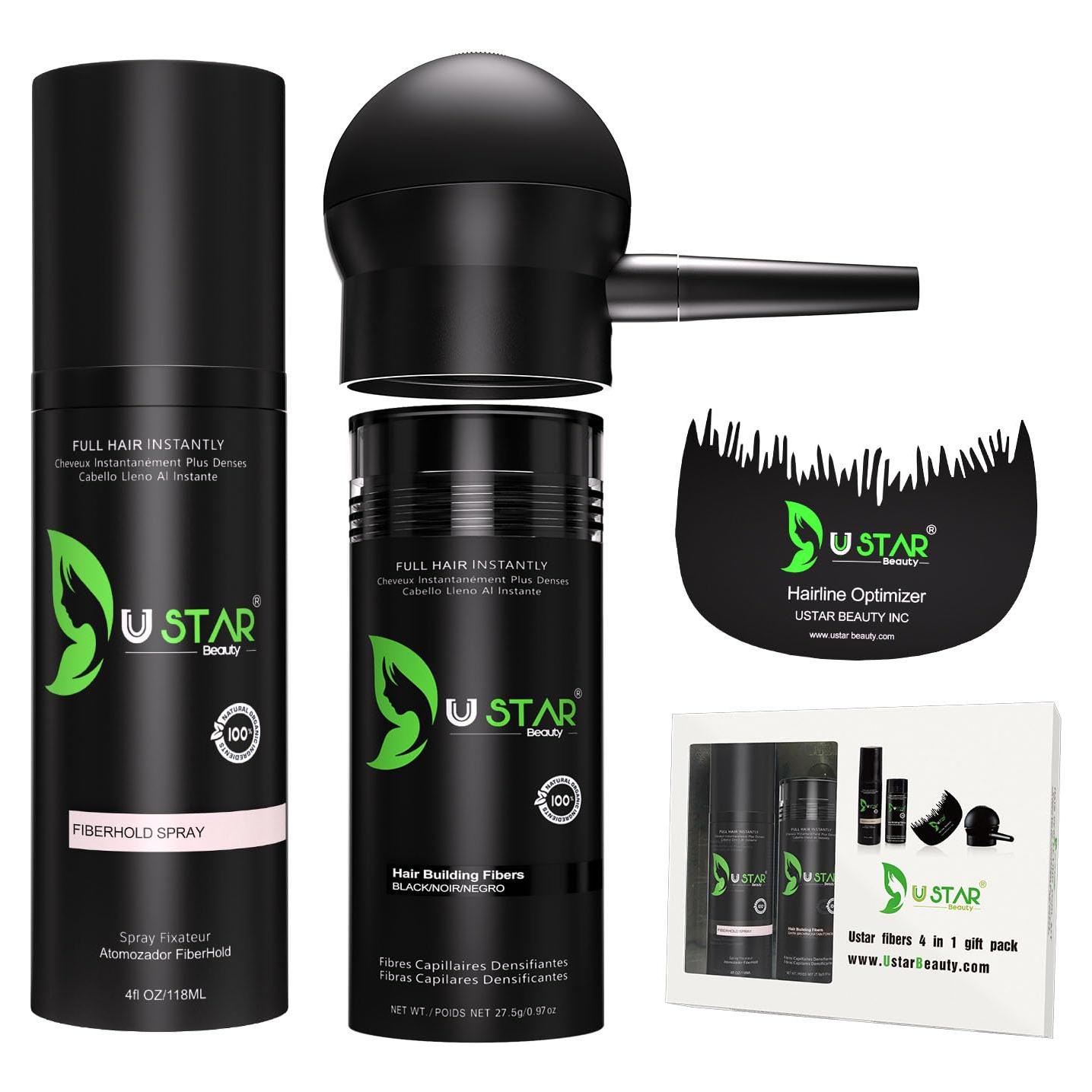 Set de Fibras para el Cabello Ustar 4 en 1 27.5g Rubio Claro