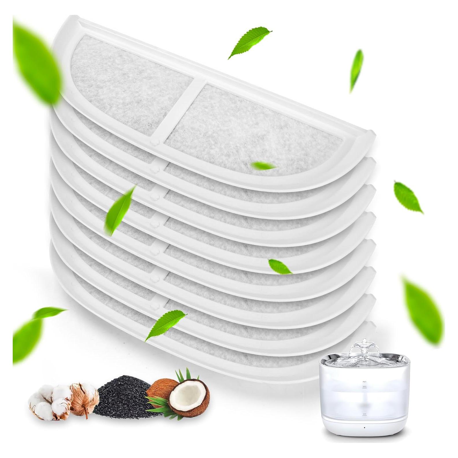 Filtros de Reemplazo para Fuente de Agua Gatos Daoxuan 8 Unidades