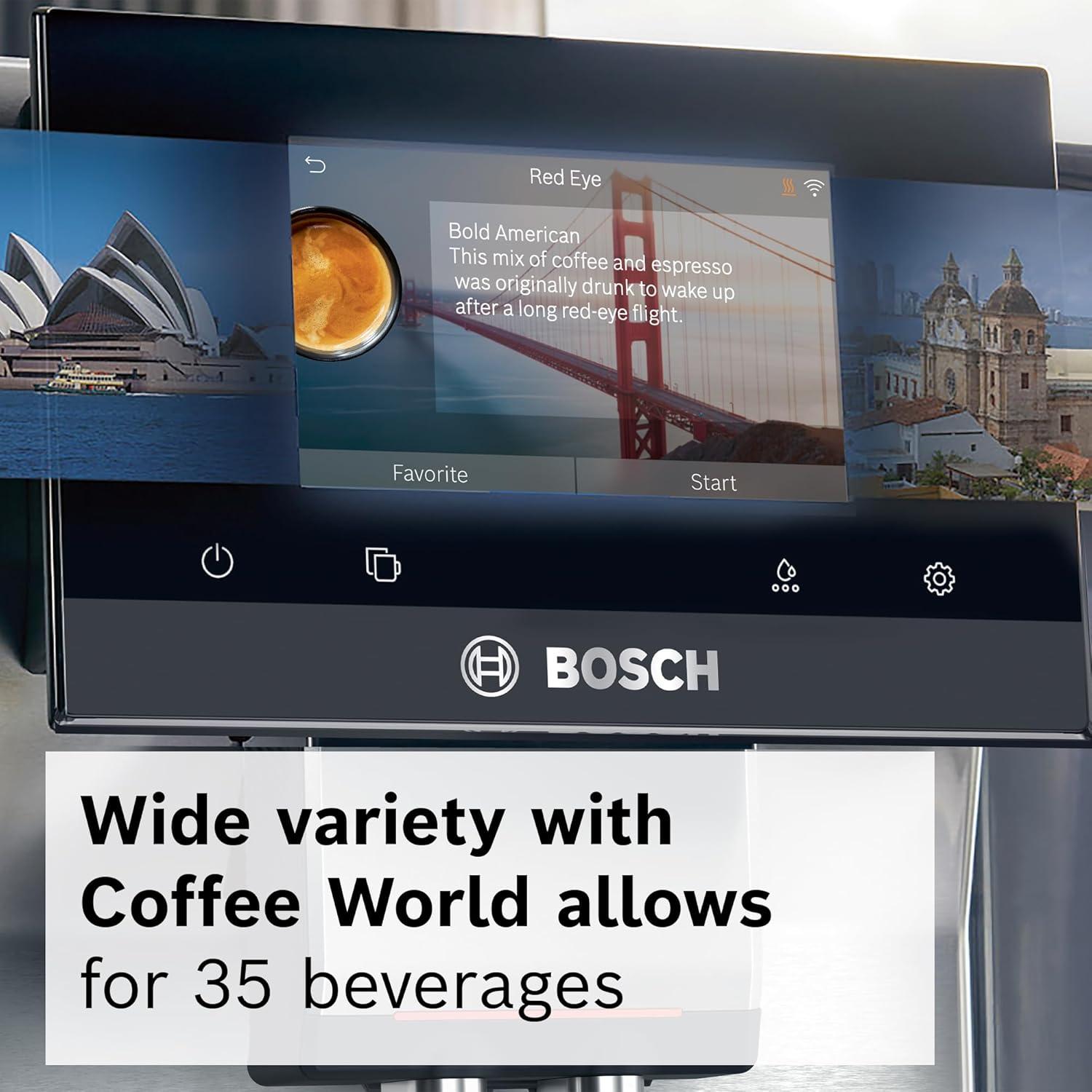 Máquina de Espresso Bosch 800 Series TPU60309 Automática 35 Bebidas