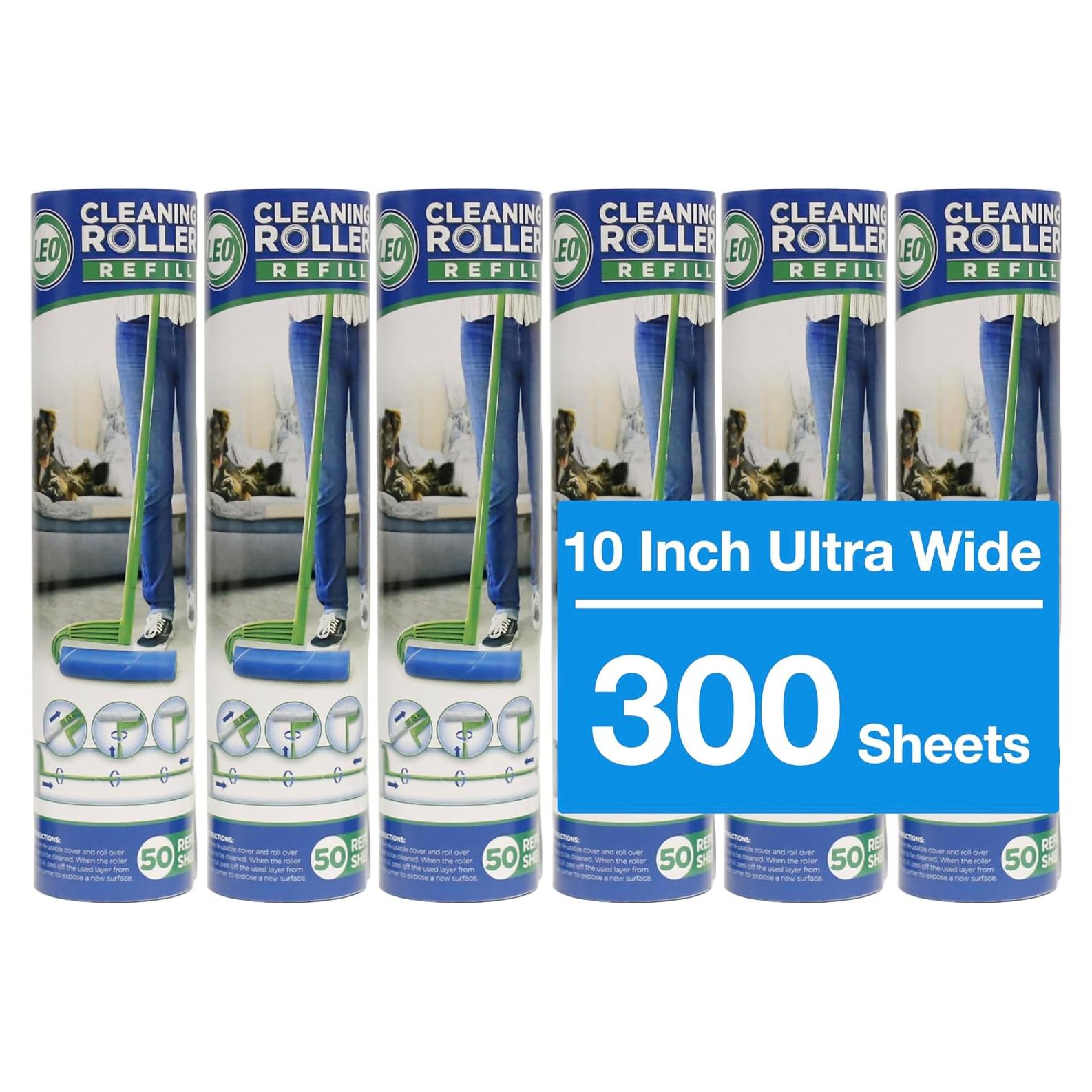 Rellenos Rodillo Quitapelusas Leo Mega 6 Rollos 300 Hojas