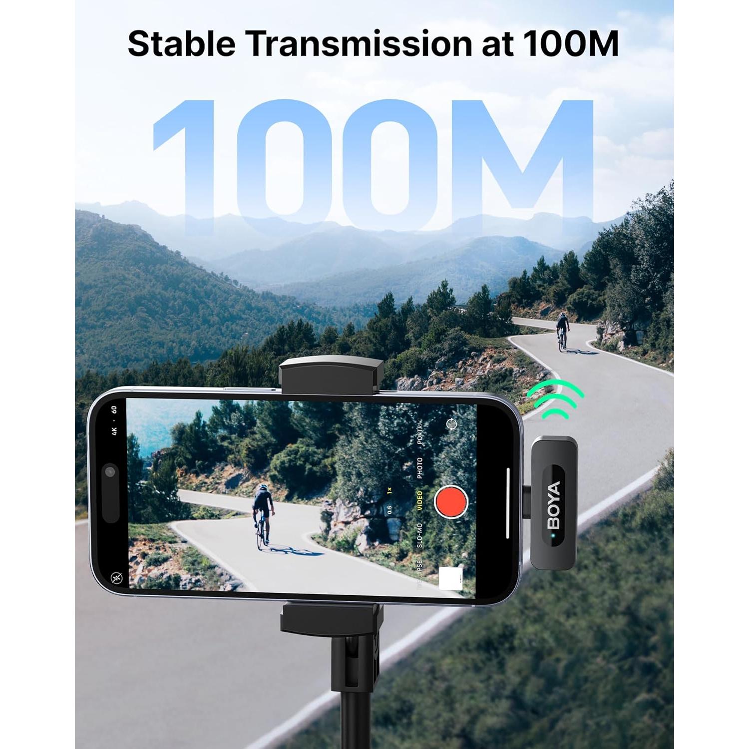 Micrófono Inalámbrico Boya BY-V3 Combo USB-C/Lightning 36H